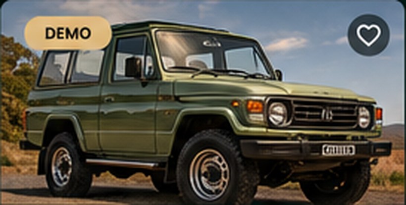 Illustrative photograph of vehicle type